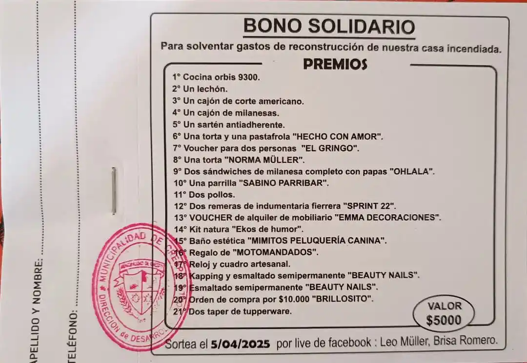 Crespo vuelve a mostrar su costado solidario