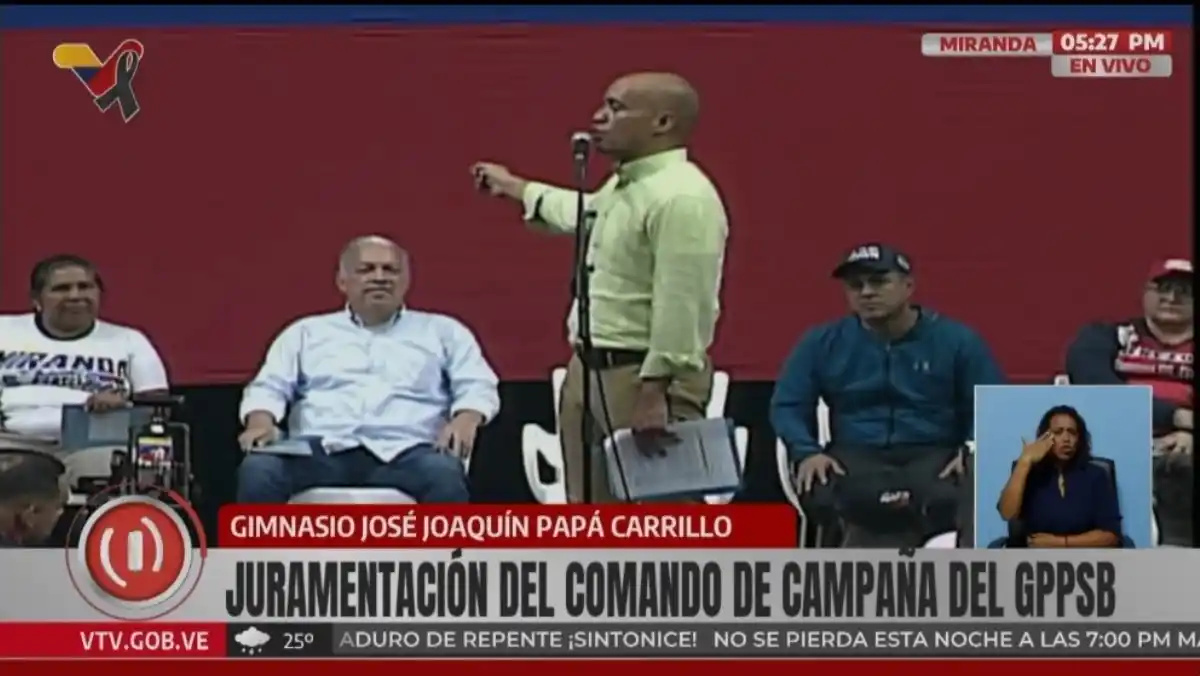Chavismo juramenta comando de campaña en Miranda con la promesa de que las “guarimbas” no volverán