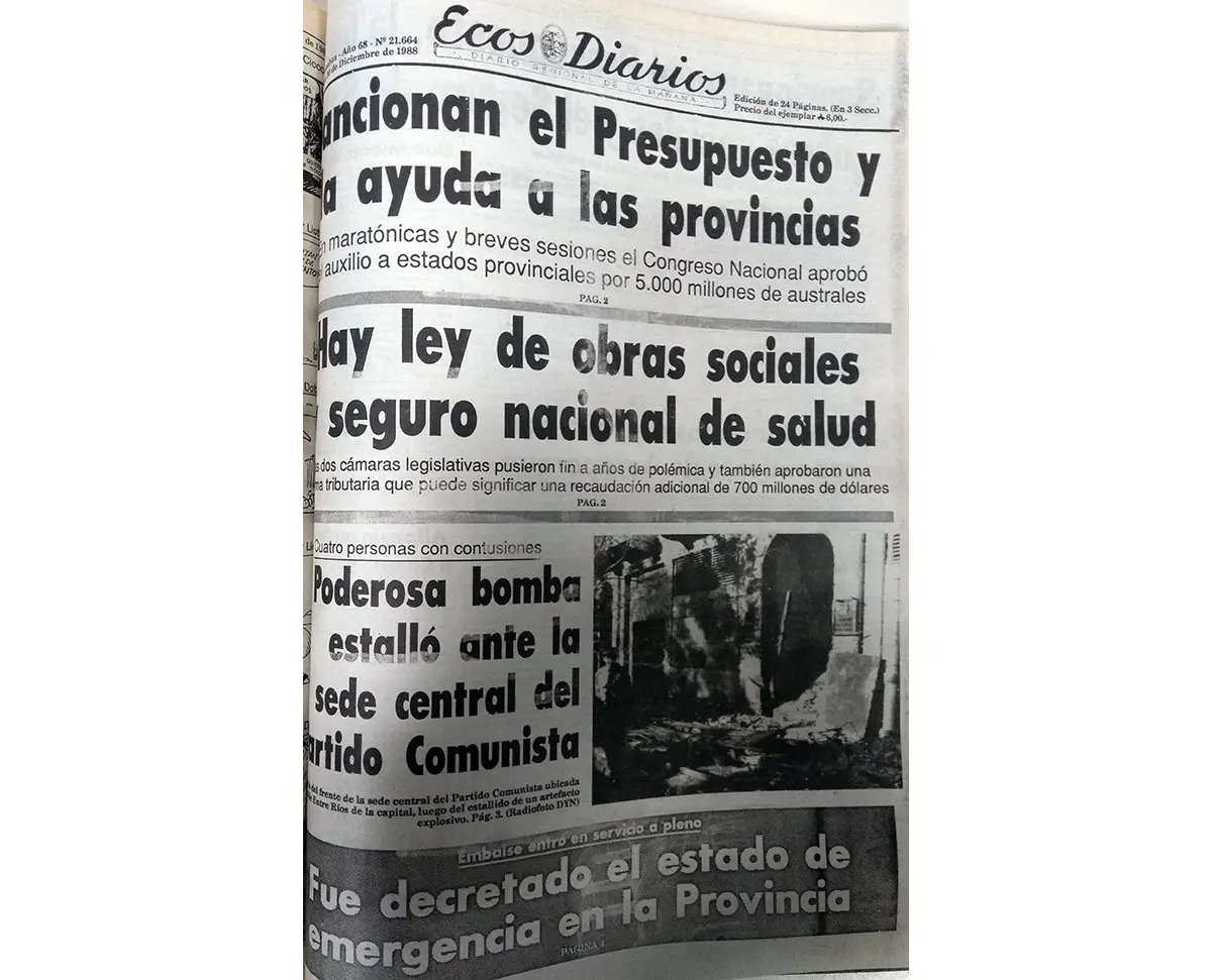 Jueves 30 de diciembre de 1988