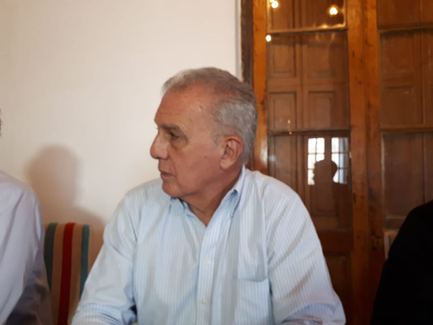 Hugo Bontempo, precandidato de Avanza Libertad, en San Pedro