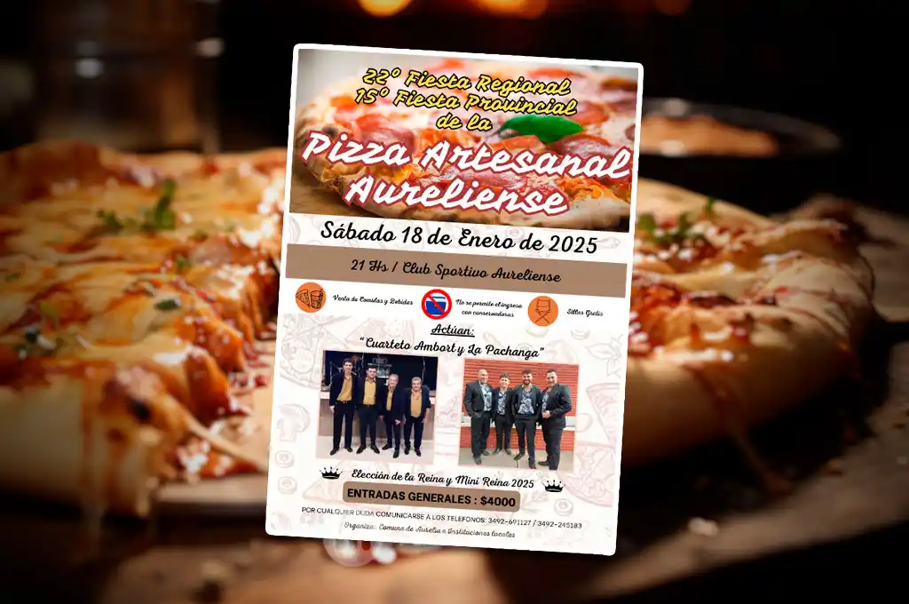 Todo más que listo para la tradicional fiesta de la Pizza Artesanal en Aurelia: lo que tenés que saber