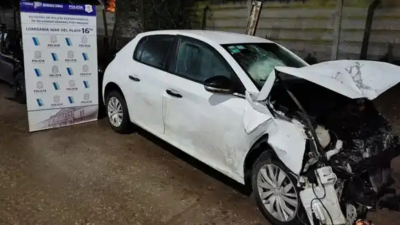 Adolescentes chocaron a una familia mientras huían en un auto robado