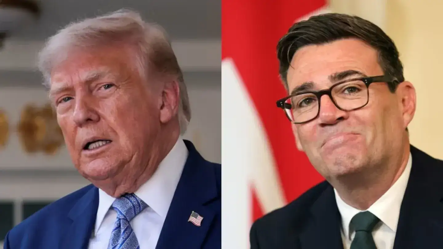 Donald Trump y Andy Burnham