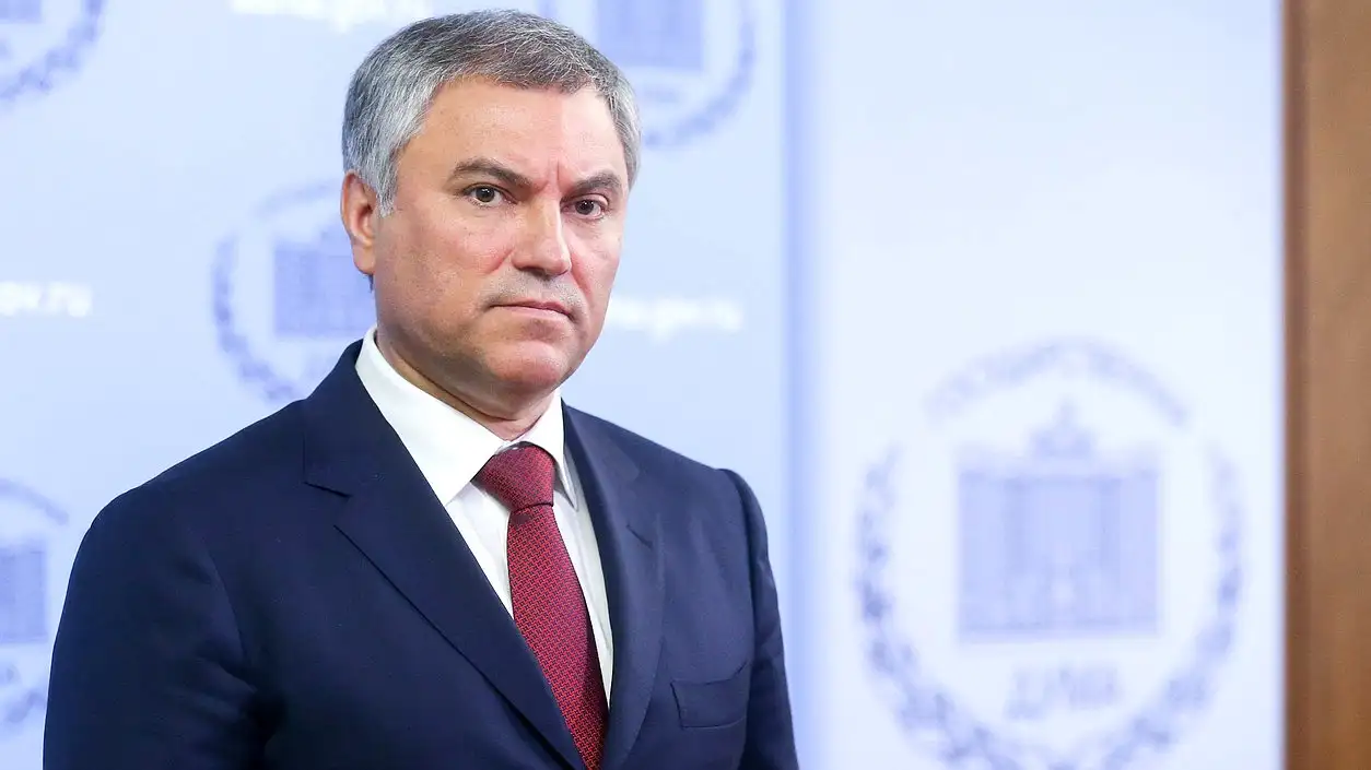 Viacheslav Volodin, presidente de la Duma (Cámara baja del parlamento ruso).