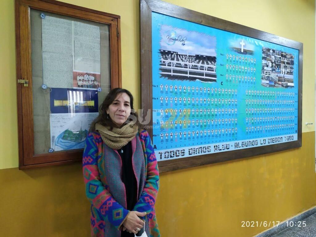 Malvinas va a la escuela: el recuerdo de la guerra está para siempre en las paredes del Industrial