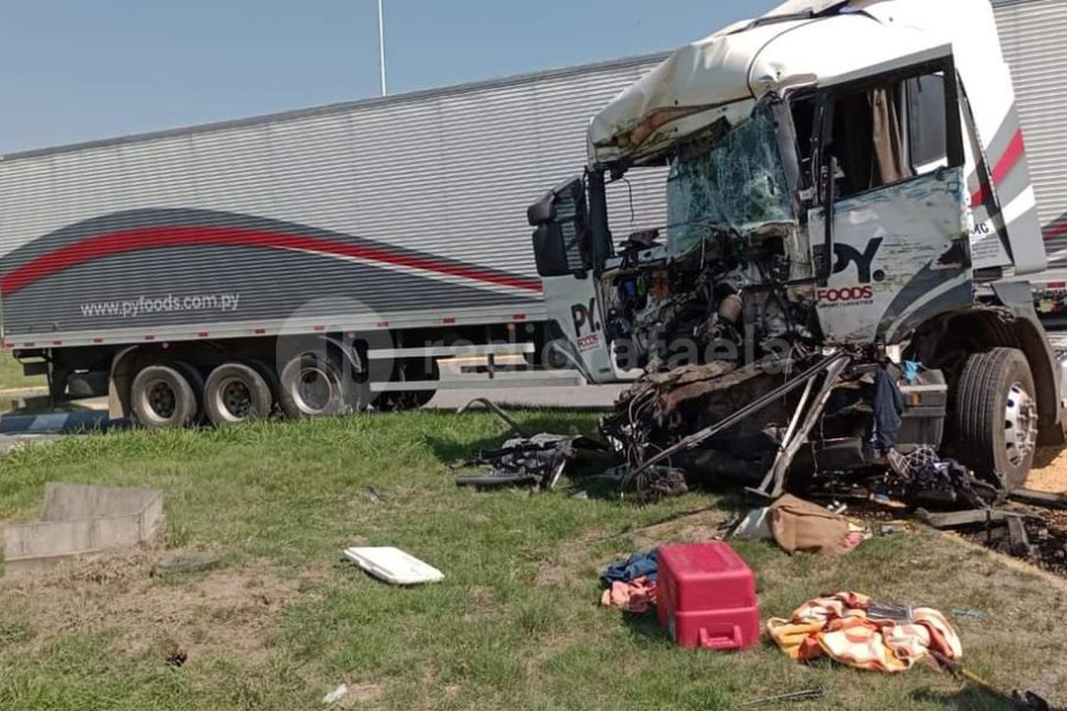 Corte total en Ruta Nacional 34 por un impactante choque entre dos camiones