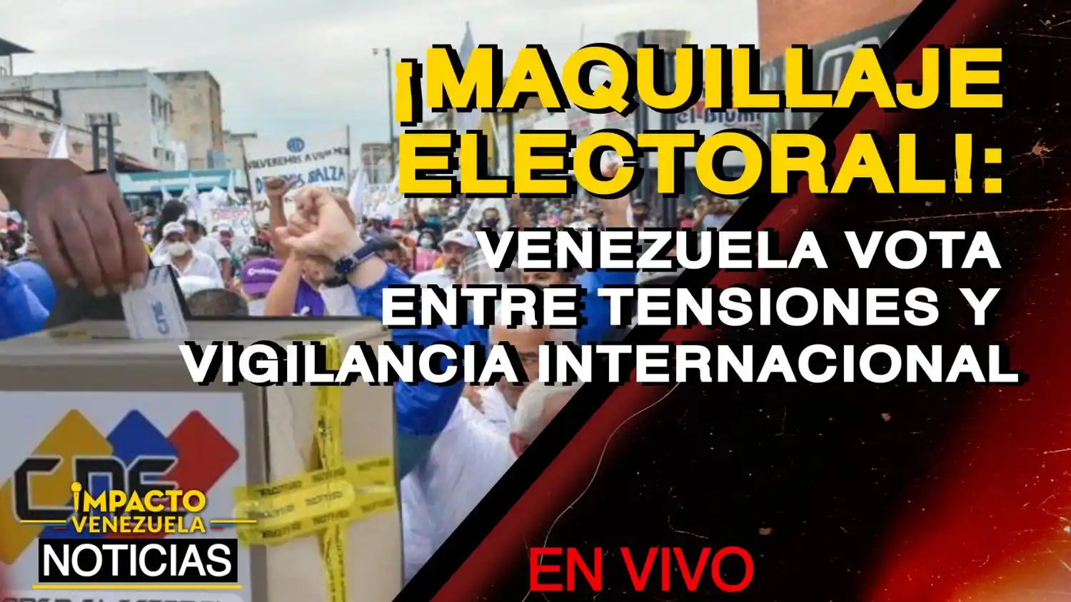 ¡MAQUILLAJE ELECTORAL! Venezuela vota entre tensiones y vigilancia internacional – VIDEO