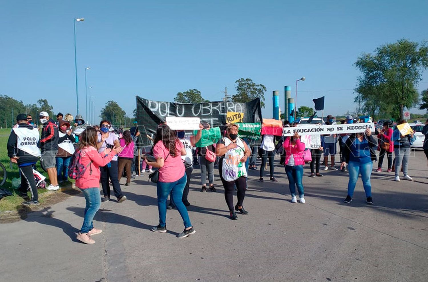 Corte en Ruta 88 por el boleto estudiantil: "Somos mamás que pelean por la educación de sus hijos"