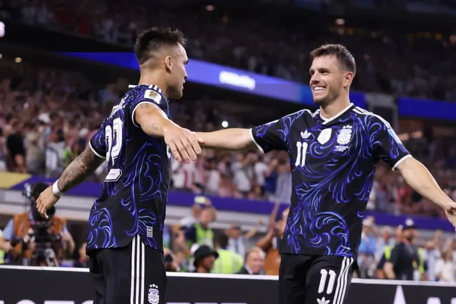 Argentina aprovechó la pelota parada y venció a Jordania con goles de Lo Celso, Lautaro Martínez y Messi
