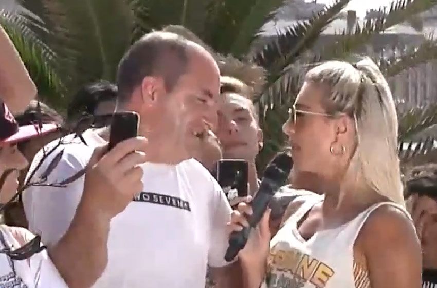 Sol Pérez se enojó con un hombre que le filmó la cola y lo increpó en vivo