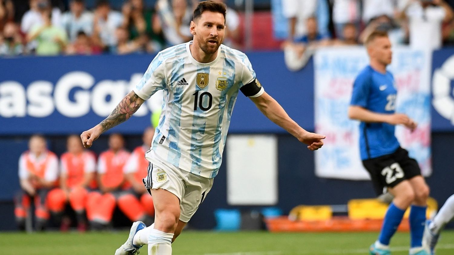 Argentina superó 5 a 0 a Estonia: Messi la estrella del partido