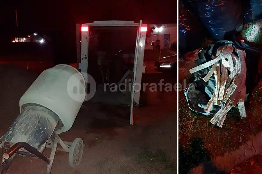 Intenso movimiento policial por un robo en un obrador móvil