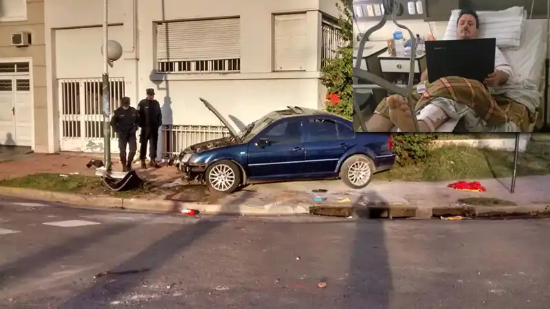 Uno de los heridos denunció a Laporta por conducir con exceso de velocidad