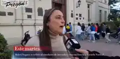 Mabel Noguez se refirió al simulacro de incendio y evacuación en la Escuela Normal