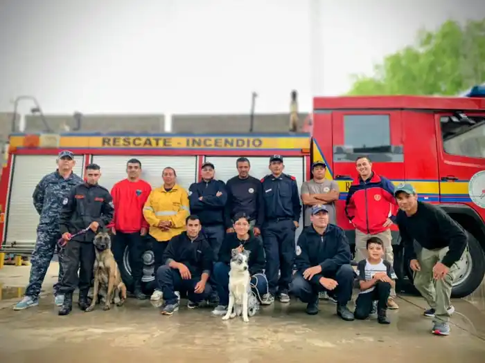 K9 Gualeguay capacitó a la brigada canina de los Bomberos Voluntarios de Villa Paranacito