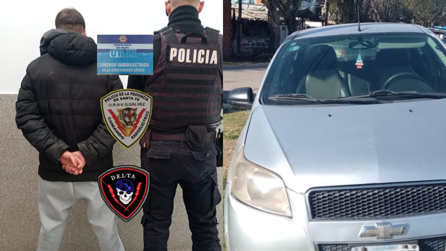Detuvieron a cuatro hombres armados en Villa Gobernador Gálvez