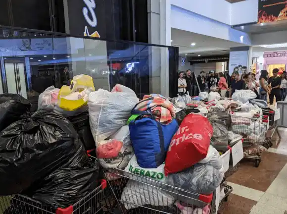 Parte de lo recaudado para Las Tejerías. Foto suministrada. 