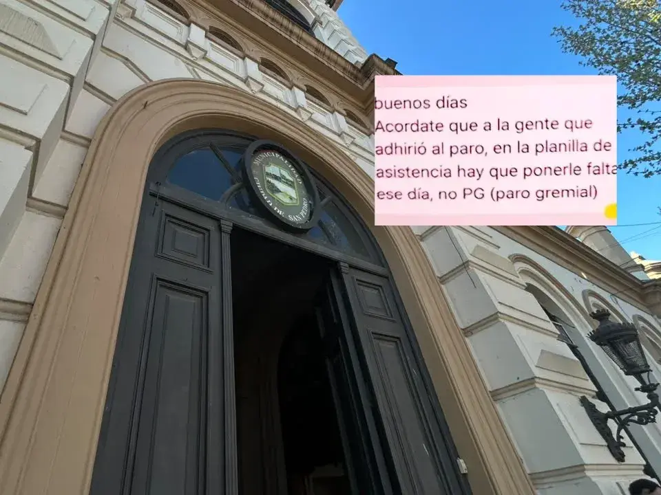 El mensaje que se filtró provocó descontento en los sindicatos.