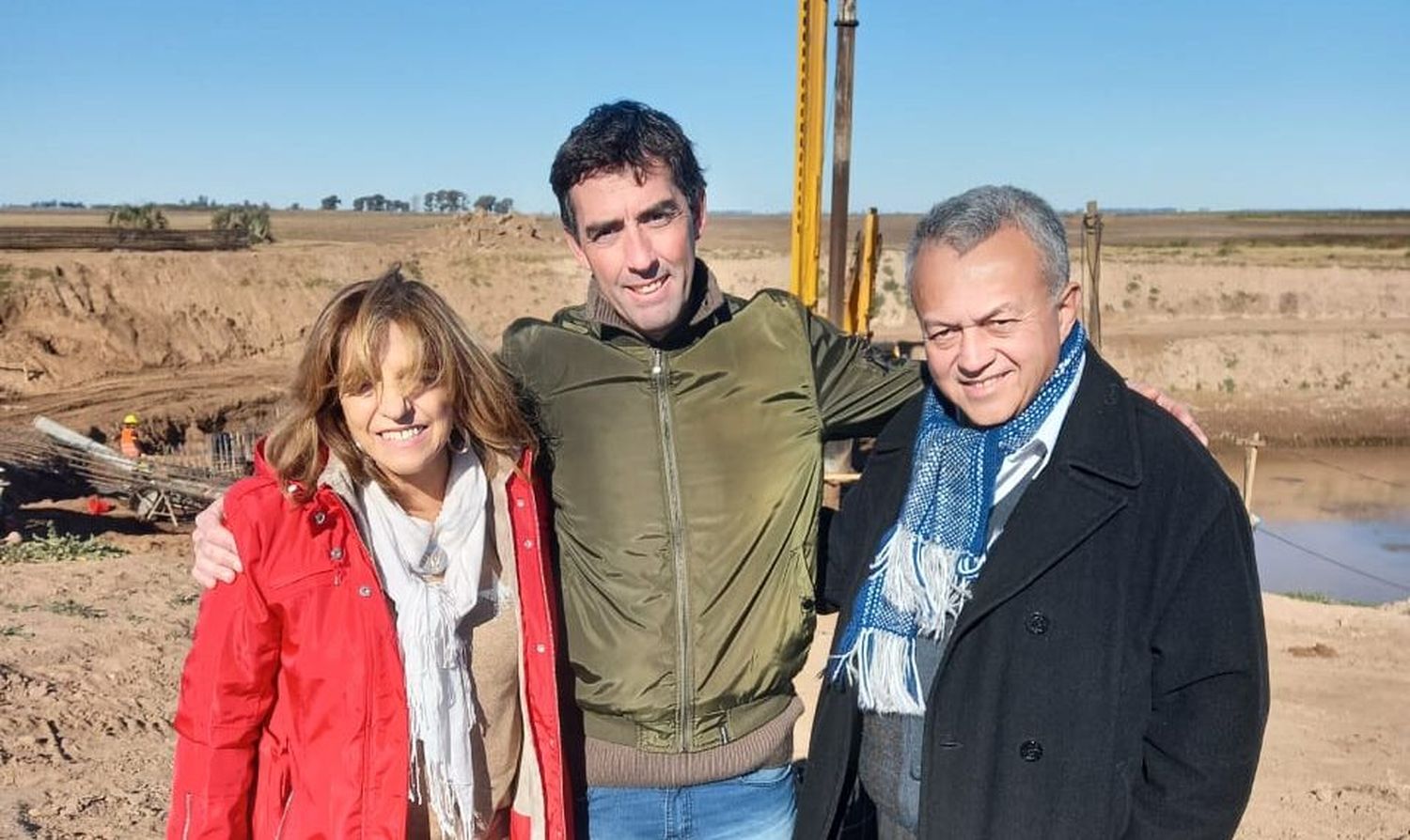 Bustos acompañó a la ministra Silvina Frana en su recorrida por General López