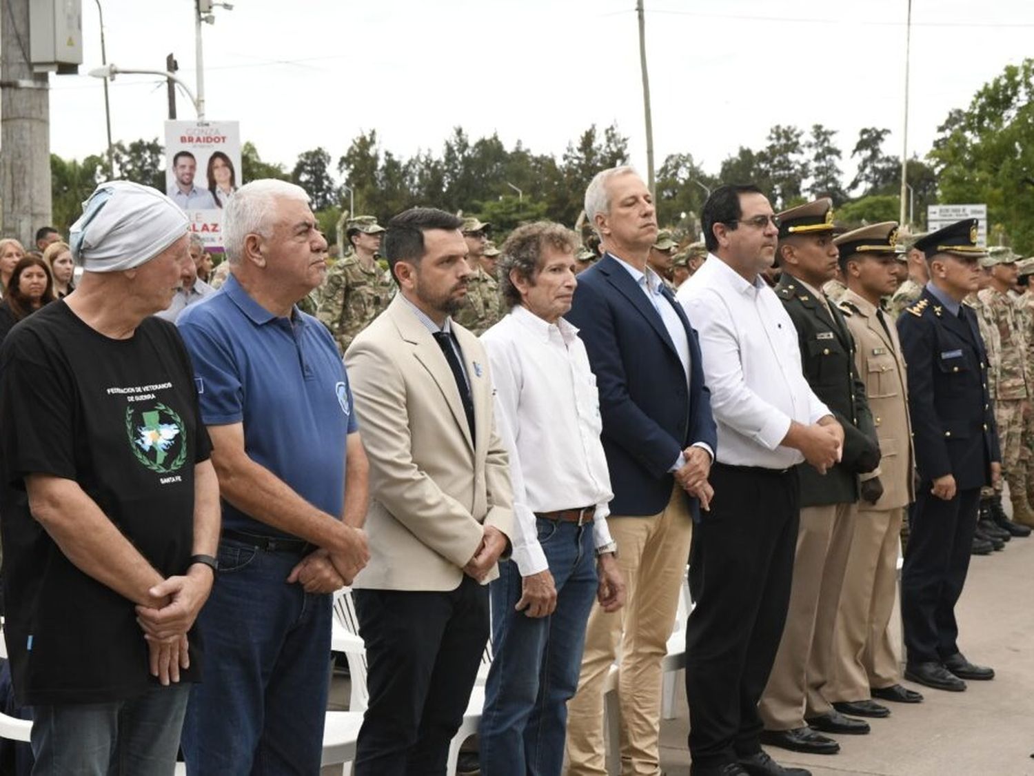 Avellaneda homenajeó a los 649 Caídos en Malvinas y a los Veteranos de Guerra en un emotivo acto