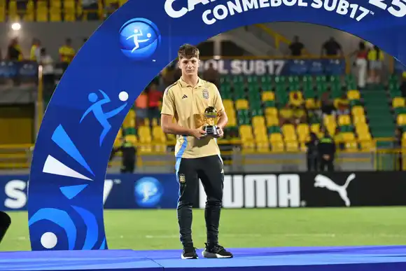 Thomas De Martis, orgullo marplatense: fue premiado cómo el máximo goleador del Sudamericano Sub-17