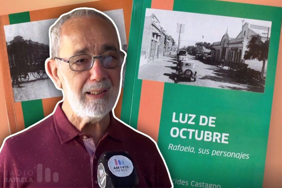 Alcides Castagno presenta “Luz de octubre”: “Me puse a escribir con la generosidad de la gente que me abrió sus puertas hace años”