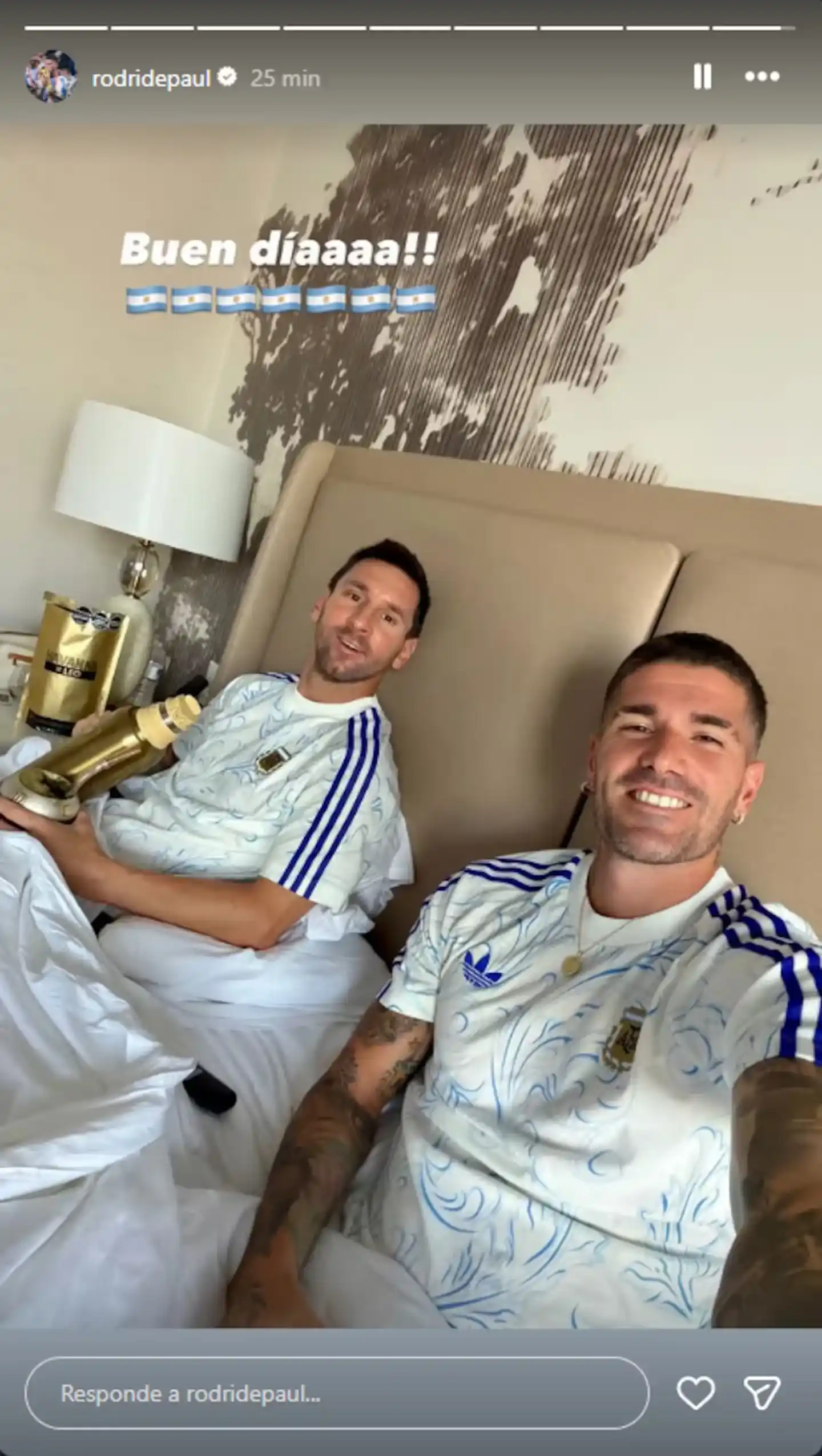 La foto de Messi y De Paul