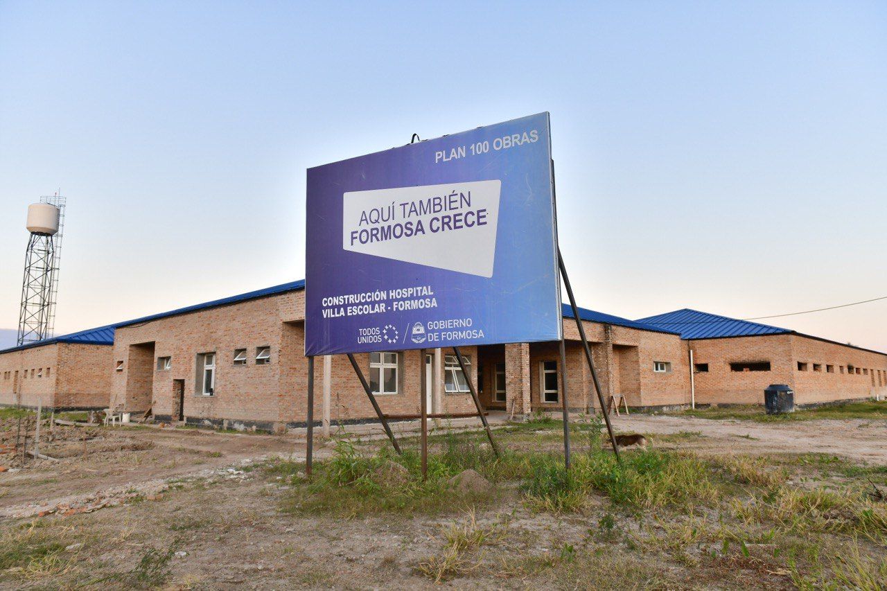 Con recursos provinciales, avanza la obra del hospital de Villa Escolar