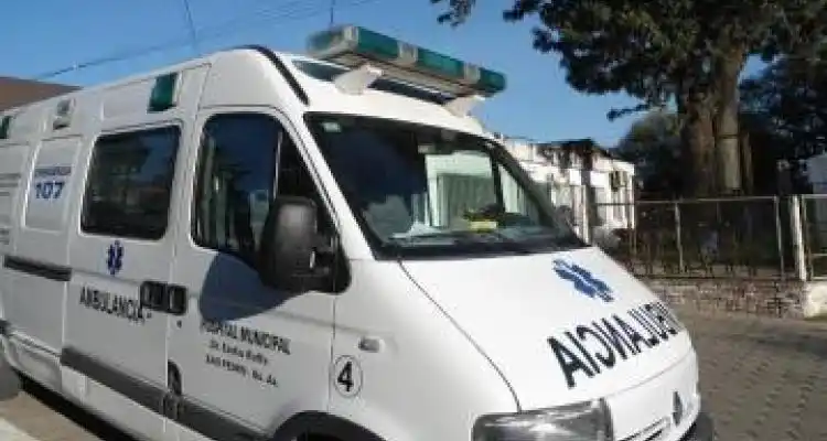 Dañaron una ambulancia