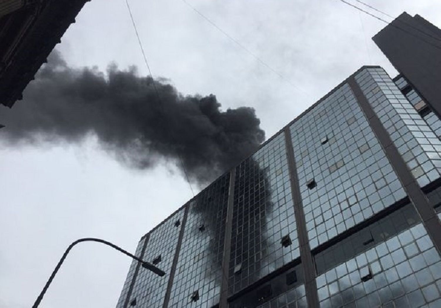 Incendio en el edificio anexo del Congreso Nacional