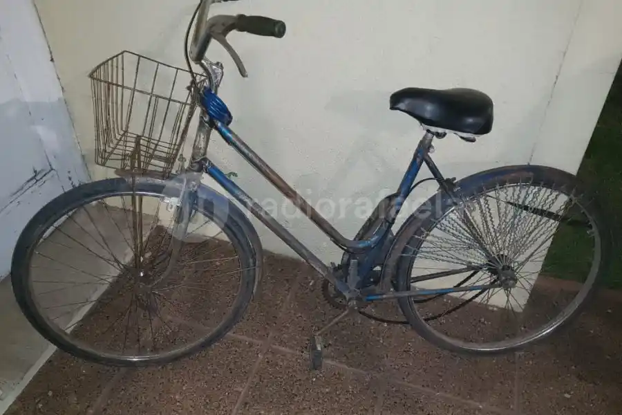 La dejaron tirada: secuestraron una bicicleta en estado de abandono