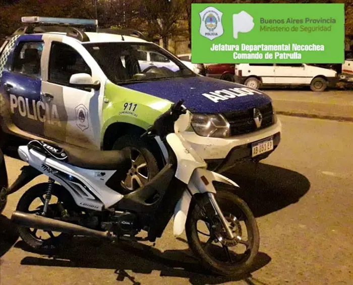 Hallan una moto robada