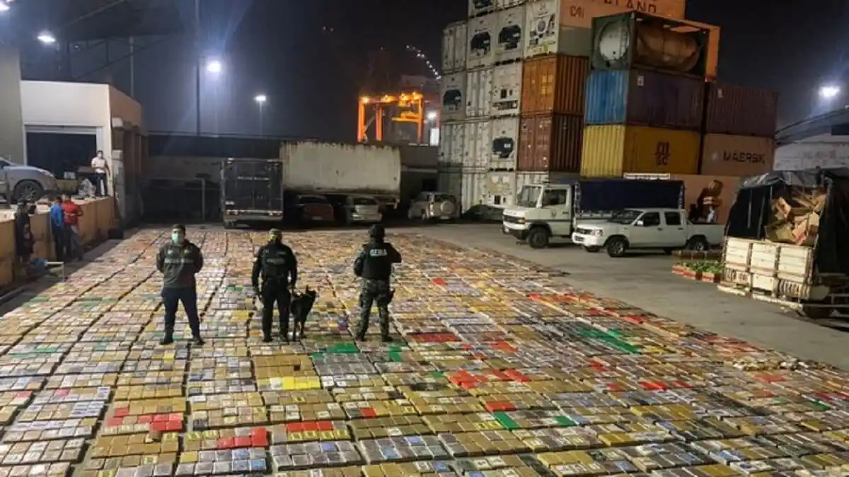 La mitad de la cocaína incautada en Bélgica durante el 2022 salió de Ecuador