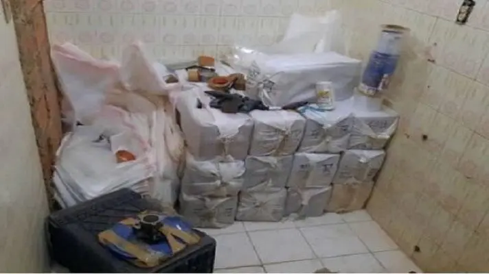 Buscaban a un asesino y encontraron 500 kilos de drogas
