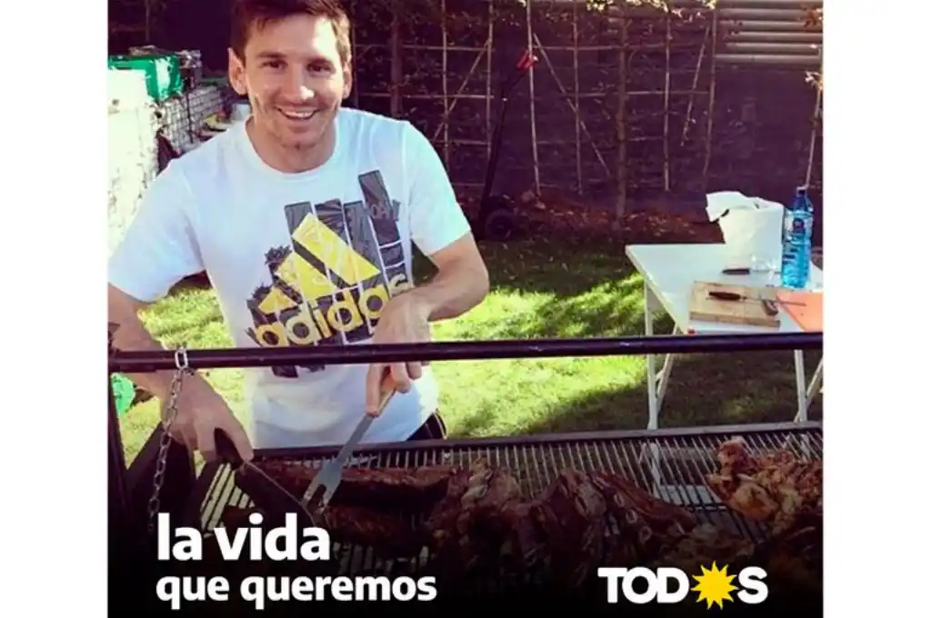 Polémica por una campaña del Frente de Todos donde se ve a Lionel Messi
