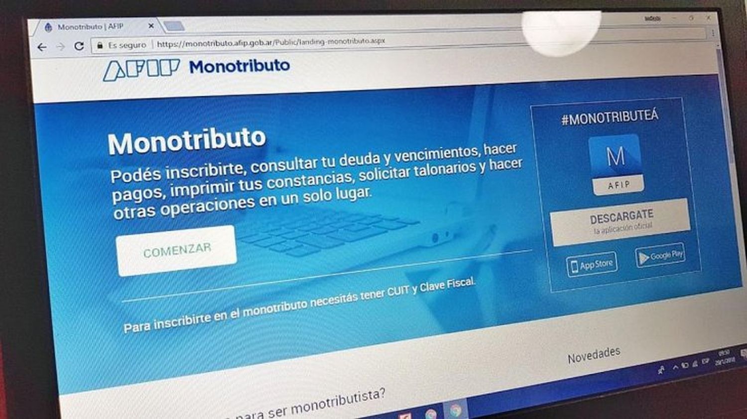 AFIP suspendió la exclusión de oficio del régimen del monotributo hasta febrero de 2020