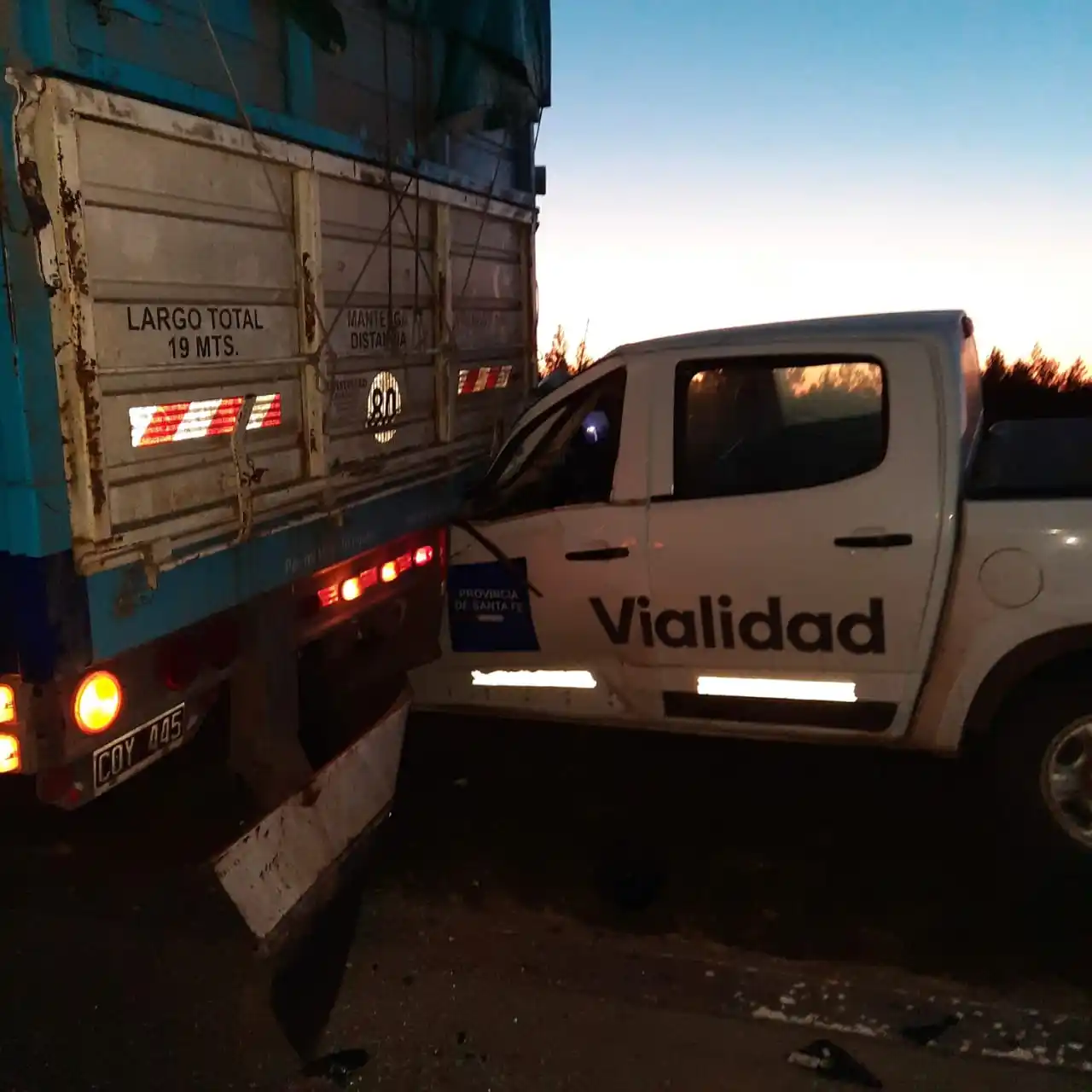 Choque en cadena en Circunvalación Oeste
