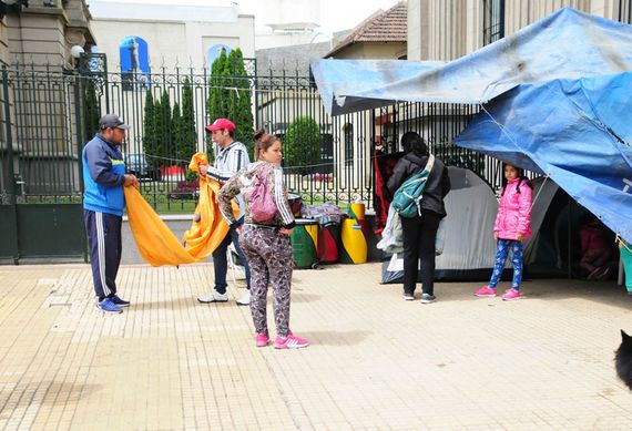 Argentina para Todos levantó el acampe de la explanada de la Municipalidad