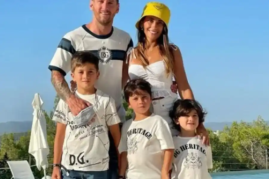 La Selección junto a sus familiares en el predio de la Universidad de Qatar