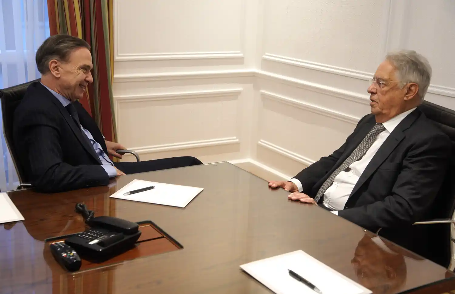 Fernando Henrique Cardoso y Miguel Pichetto compartieron una reunión de trabajo