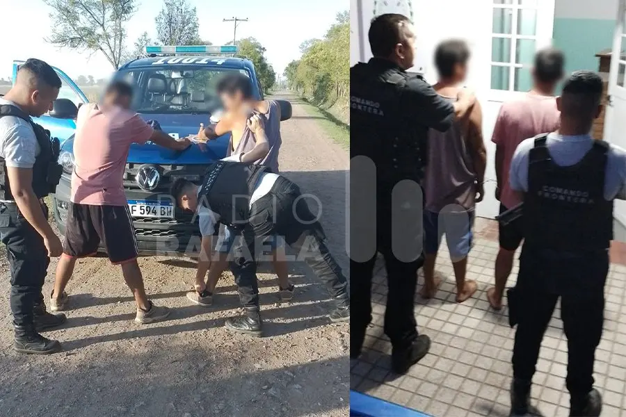 Los encontraron adentro de su casa, los echaron, pero no se iban: fueron aprehendidos