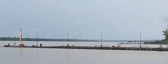 El Río Uruguay frente al puerto de Concordia  llegaría cerca de los 10 metros