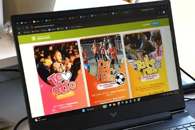 Chascomús lanzó la web oficial de actividades para las vacaciones de invierno