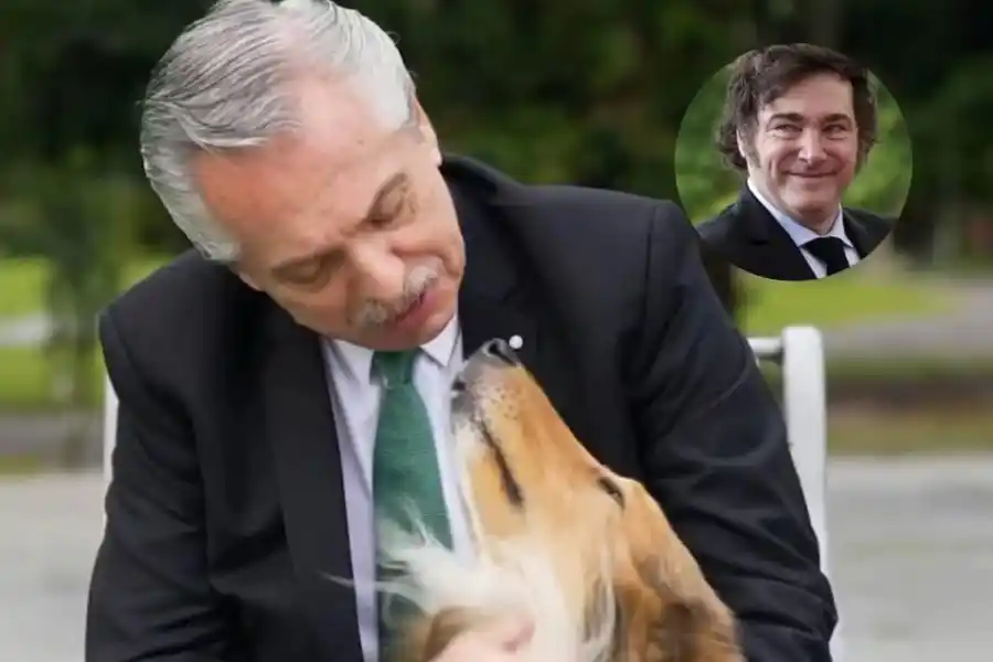 Milei le ofreció a Alberto Fernández adoptar a su perro Dylan