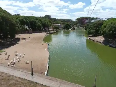 Lago de los Cisnes, Necochea, el lugar donde fue encontrado el cuerpo