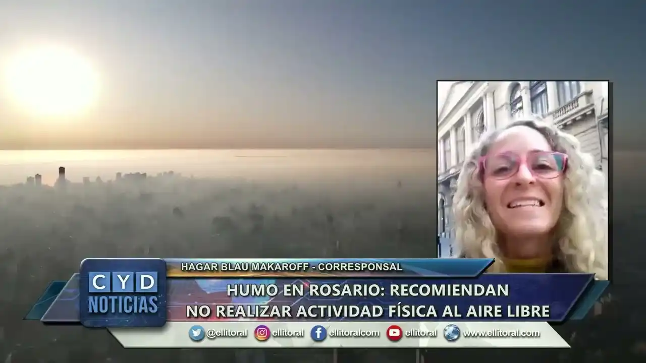 Humo en Rosario: recomiendan no realizar actividad física al aire libre