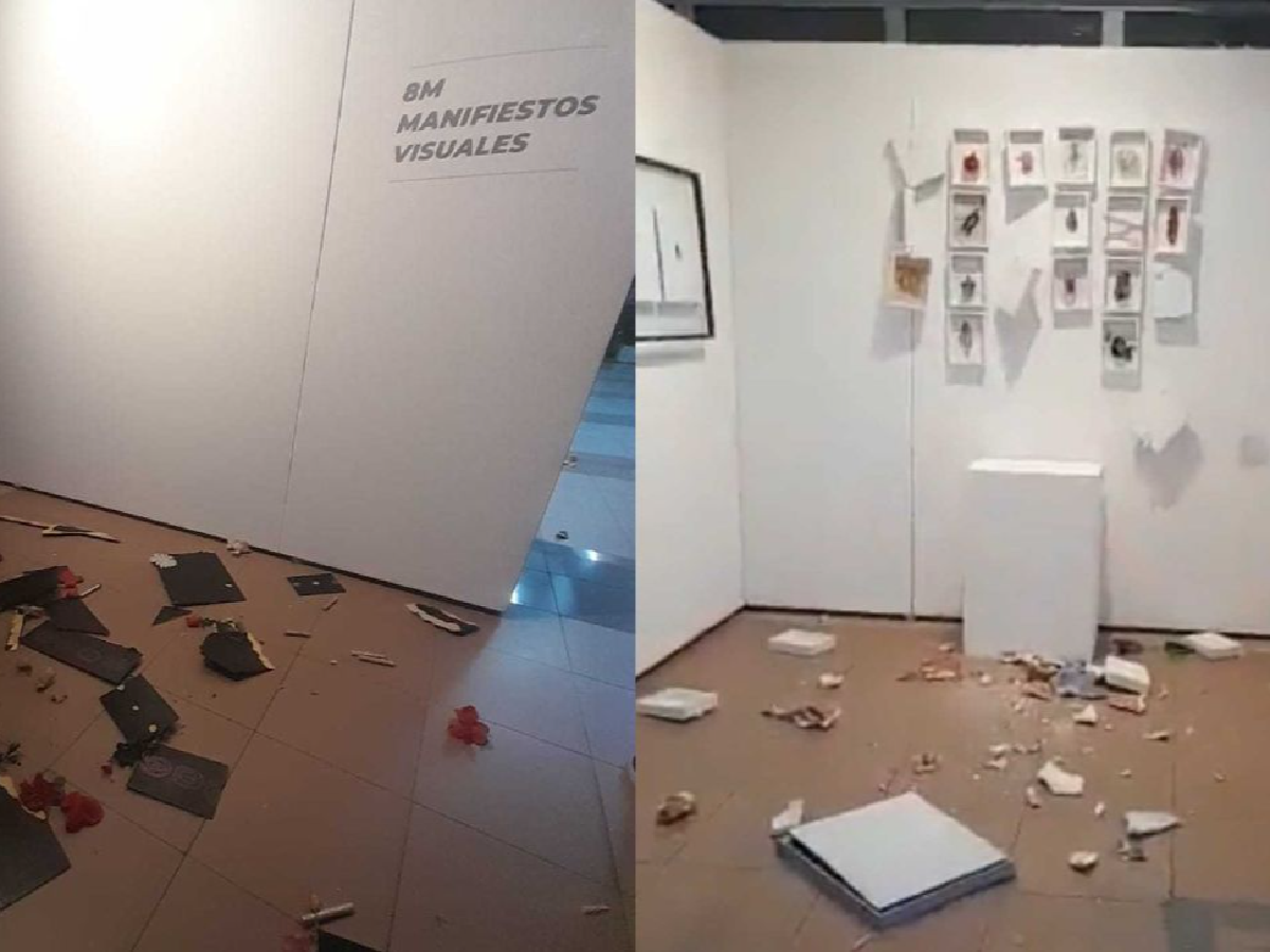 Fanáticos religiosos destruyeron la muestra de arte feminista que ofendió a la Iglesia en Mendoza