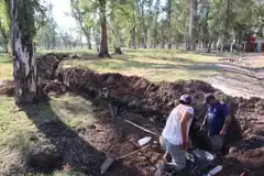 Obras Sanitarias trabaja en el Parque Aéreo