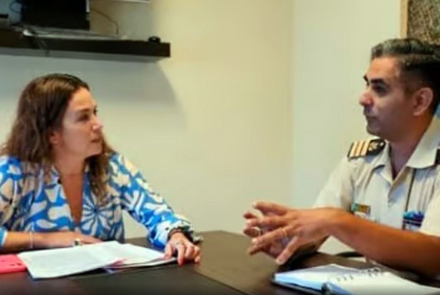 Jimena López se reunió con el jefe de Prefectura