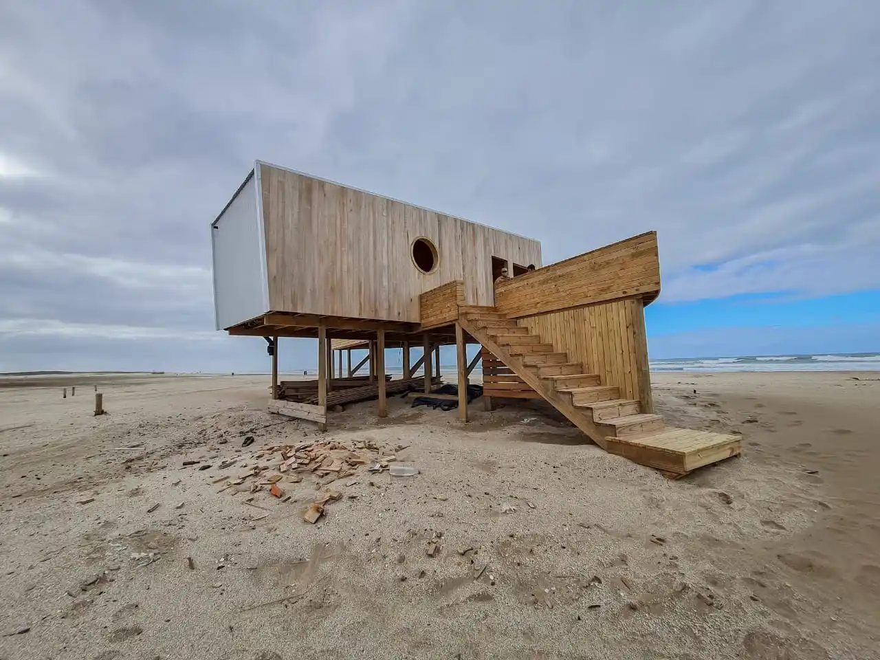 La vanguardista Base de Prefectura Naval que se construye en Pinamar 
